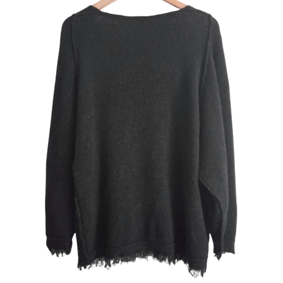 Free People Irresistible V-neck Frayed Sweater - Picture 5 of 12